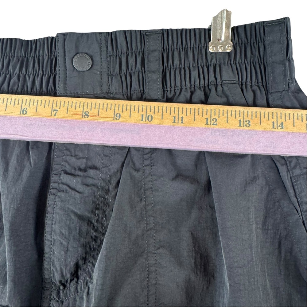 OFFLINE by Aerie Black Nylon Cargo Maxi Skirt Utility Gorpcore Medium - Picture 4 of 7